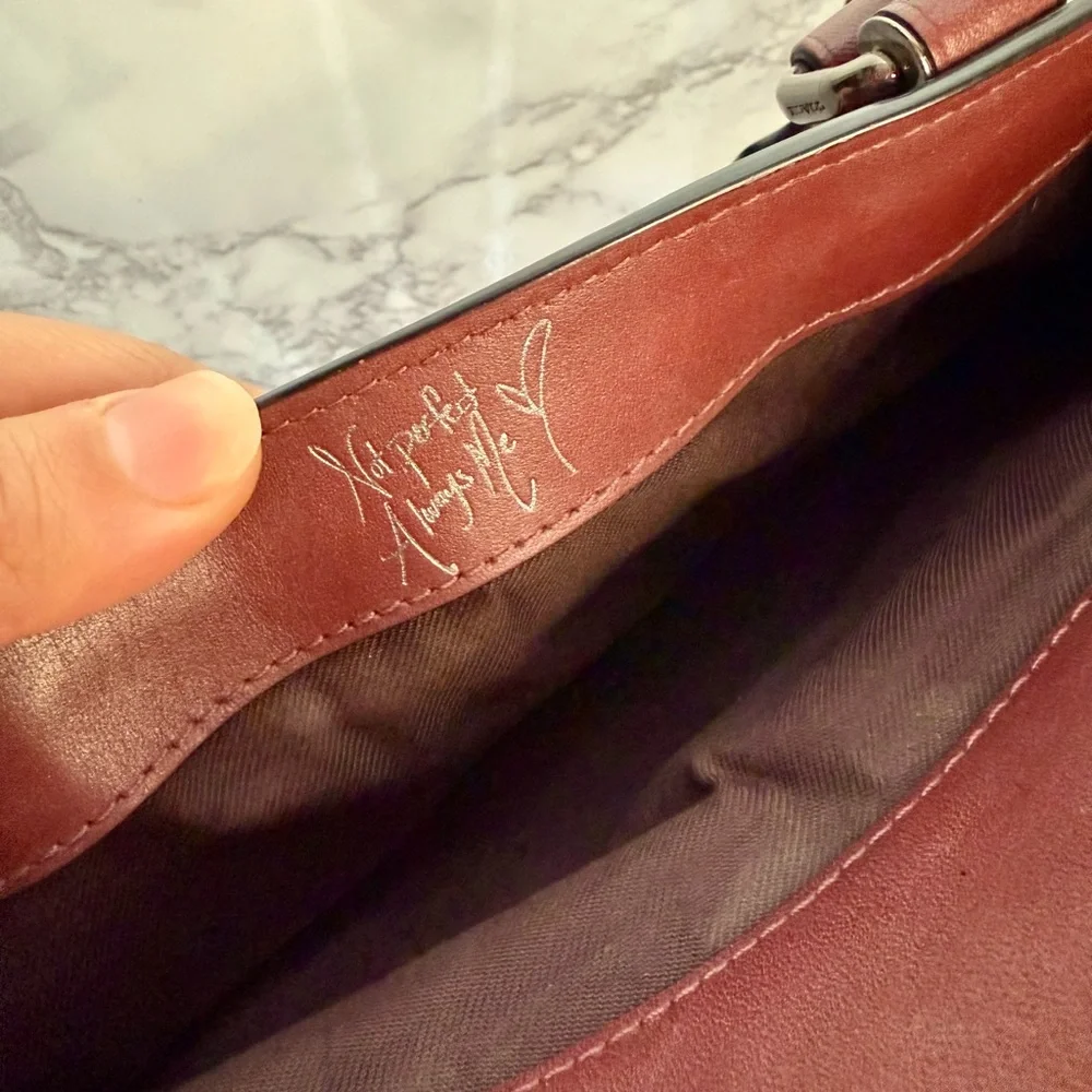 COACH x Selena Gomez Leather Crystal Embellished Bond Bag Satchel - Picture 3 of 11